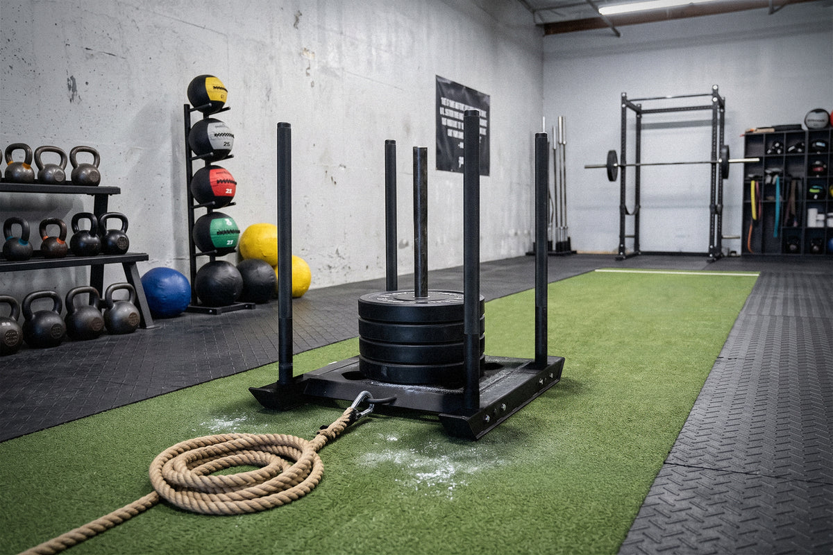 B-WARE 4-Pole Power Sled – Competition Push & Pull Sled - Strength Shop