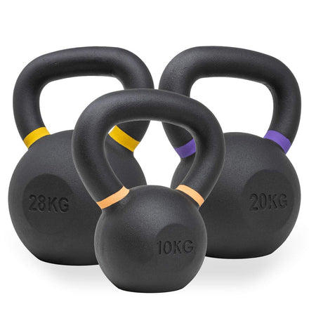 Strength Shop Cast Iron Kettlebells - Single Mould, Powder Coated, 4-64KG - Strength Shop