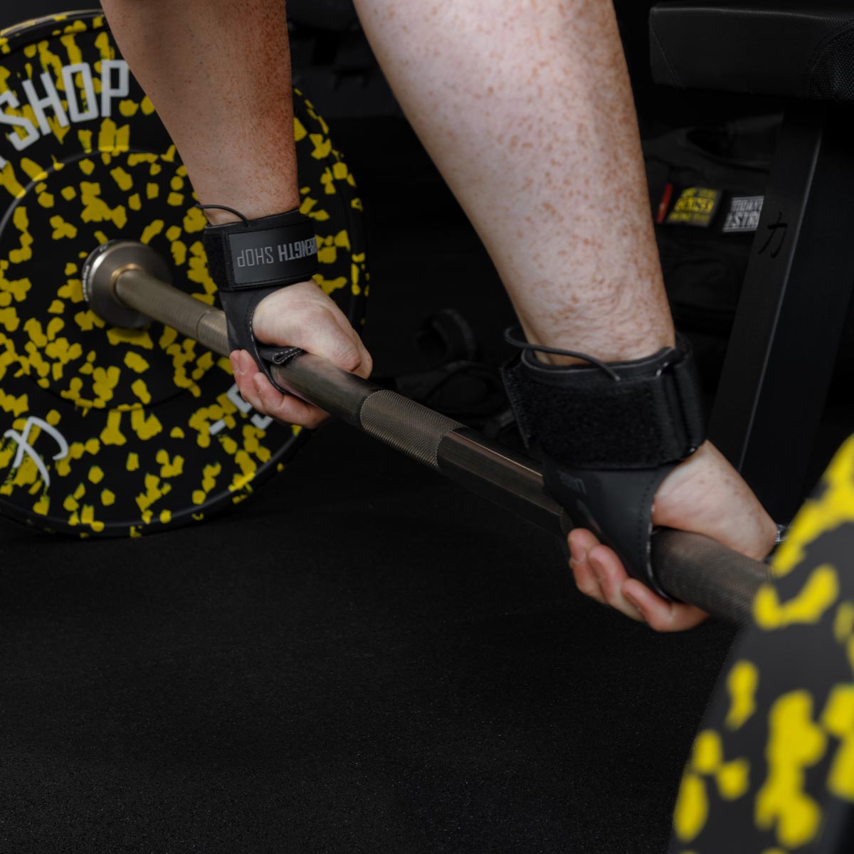 Kevlar Lifting Grips, Black - Strength Shop