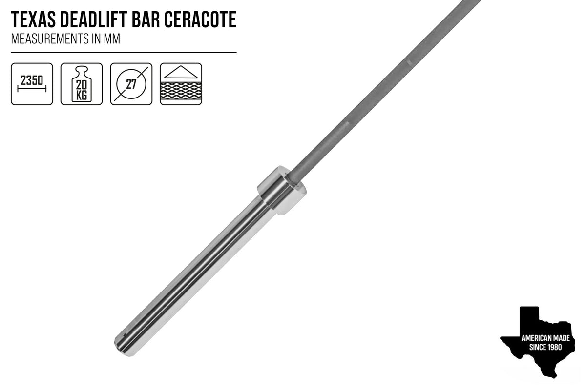 Original Texas Deadlift Bar – Gunmetal - Strength Shop