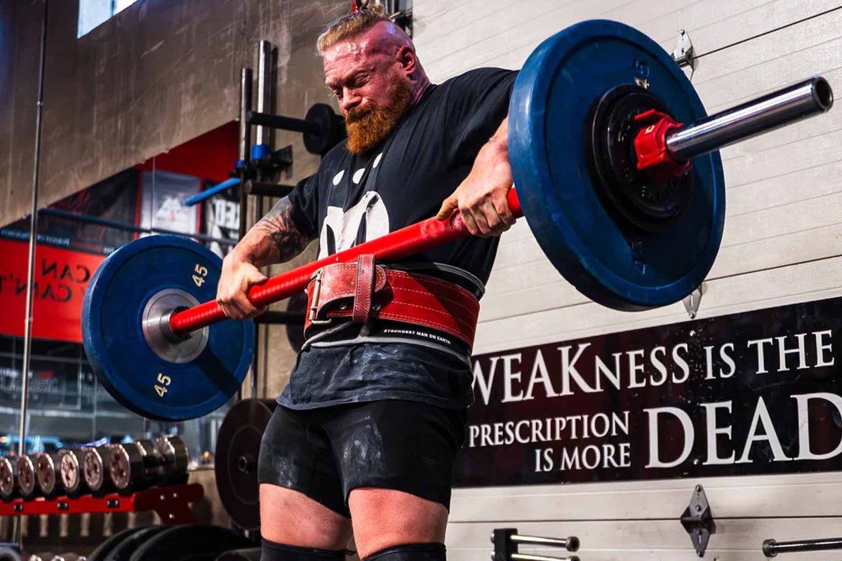 Original Texas Fat Axle Power Bar - 2" Axle - Red Cerakote - Strength Shop