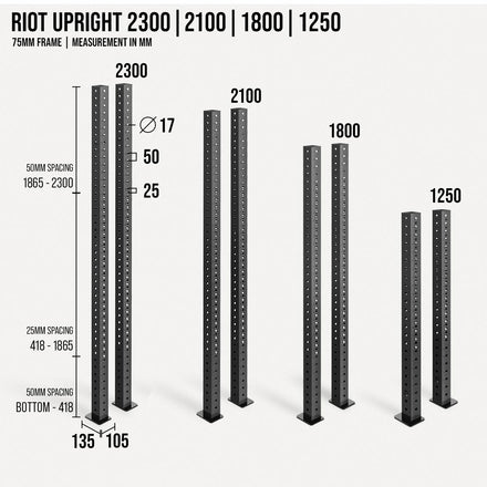 B-WARE Riot MRR 75 | Uprights - Strength Shop