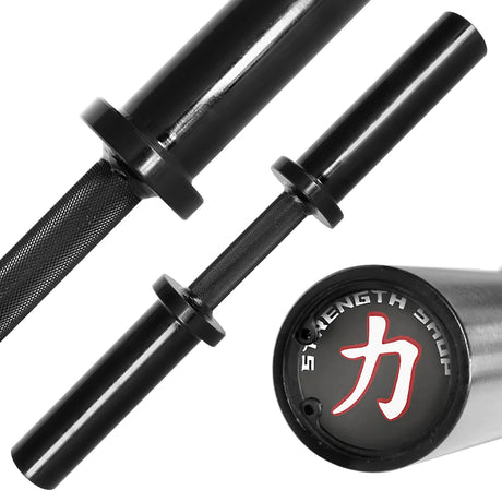 Olympic Dumbbell Handle with Fixed Sleeves - Strength Shop