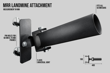 B-WARE Landmine Attachment | Versatile 2-Axis Joint for MRR Racks - Strength Shop