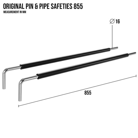 B-WARE Original MRR 60 | Pin & Pipe – Safety 690, Pair - Strength Shop