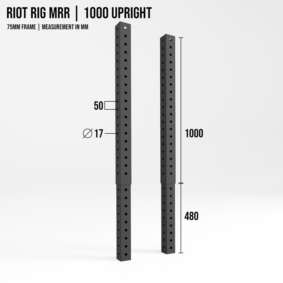 B-WARE Riot Rig MRR | Upright Extensions - Strength Shop