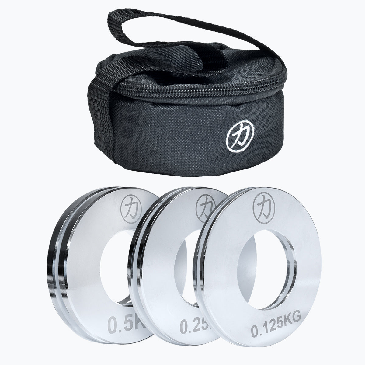 Fractional Steel Plate Set incl. Storage Bag – Two of each: 0.5kg/0.25kg/0.125kg - Strength Shop