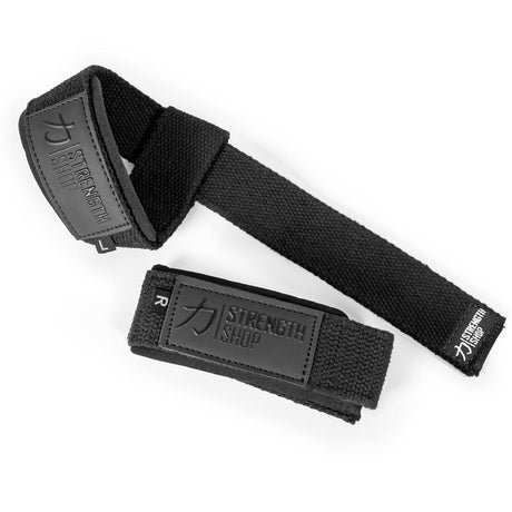 Stealth Black PRO Lifting Straps, 50cm or 65cm - Strength Shop