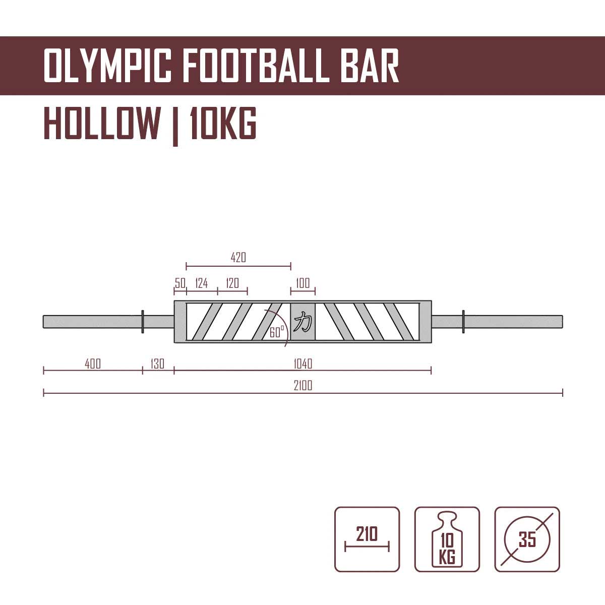 B-WARE Olympic Football Bar - Strength Shop