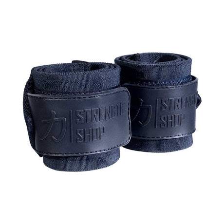 Blue Grey Wrist Wraps – Medium, 30cm/60cm, IPF Approved - Strength Shop