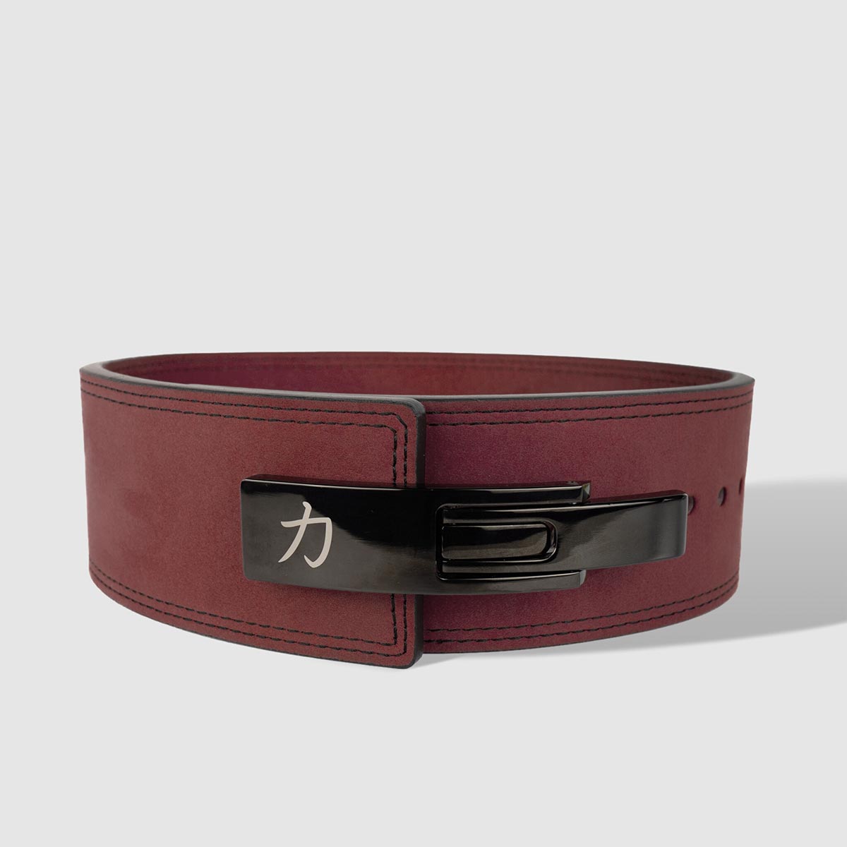 Wine-Red Lever Belt, 10mm - IPF Approved - Strength Shop