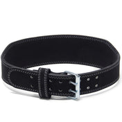 Weightlifting Double Prong Buckle Tapered Belt, Black - 8MM - Strength Shop