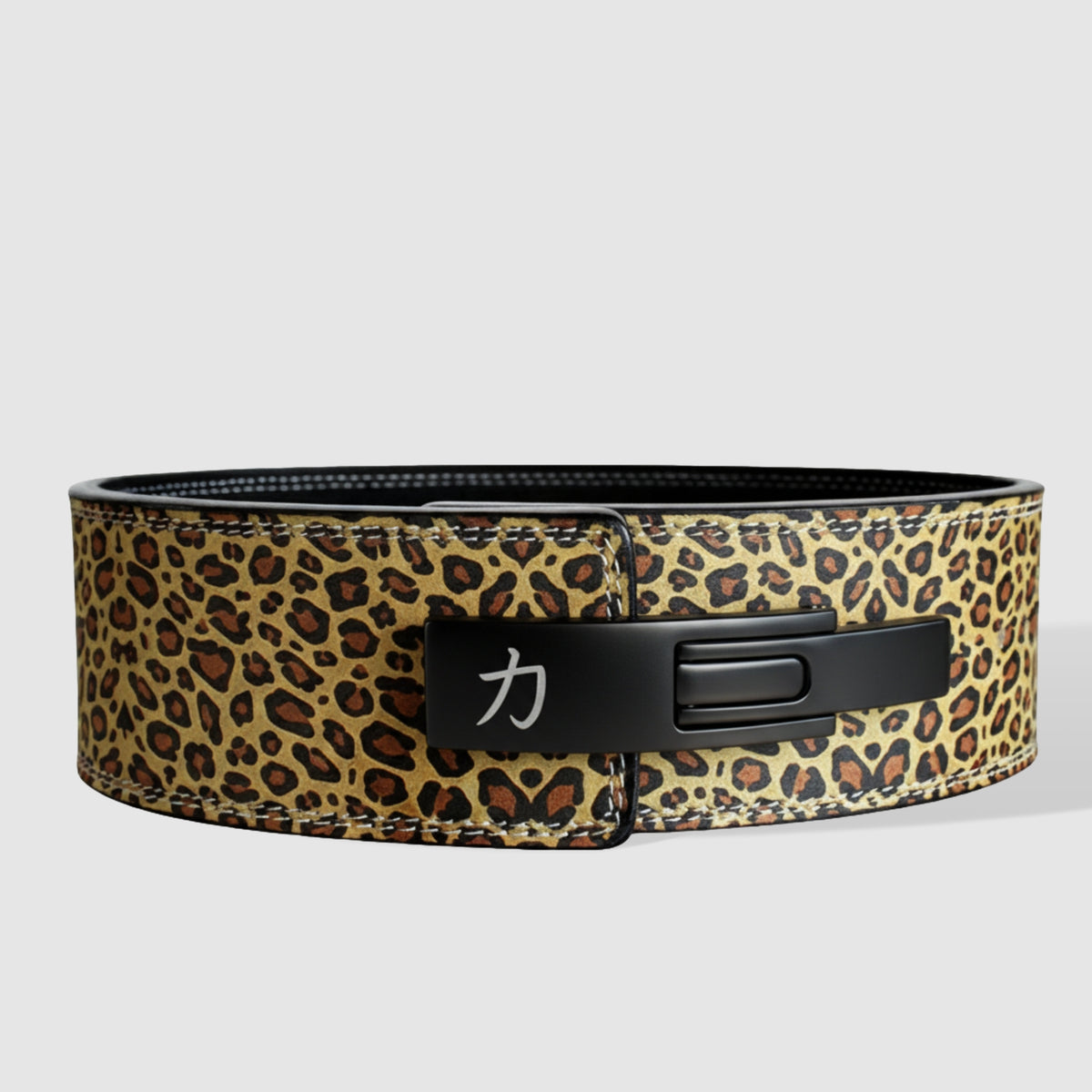 Leopard Print Lever Belt, 10mm - IPF Approved - Strength Shop