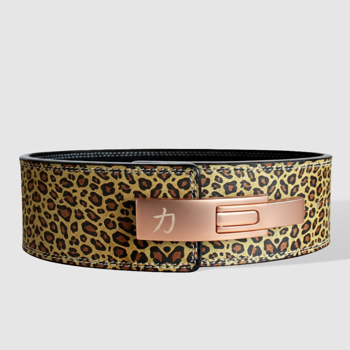 Leopard Print Lever Belt, 10mm - IPF Approved - Strength Shop