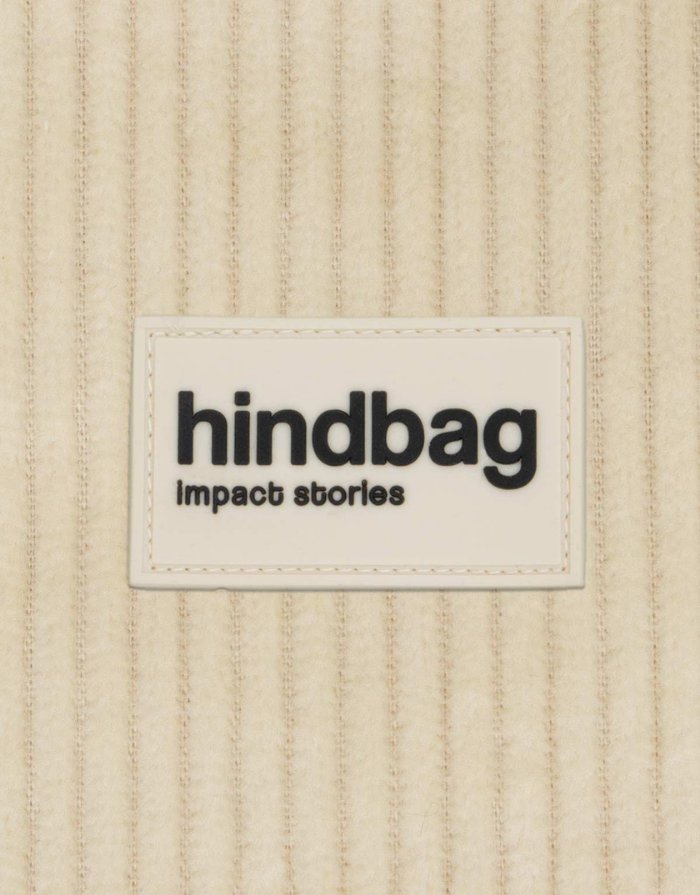 Hindbag Geldbeutel Lili in beigem Cord aus GOTS-zertifizierter Bio-Baumwolle mit Reißverschluss