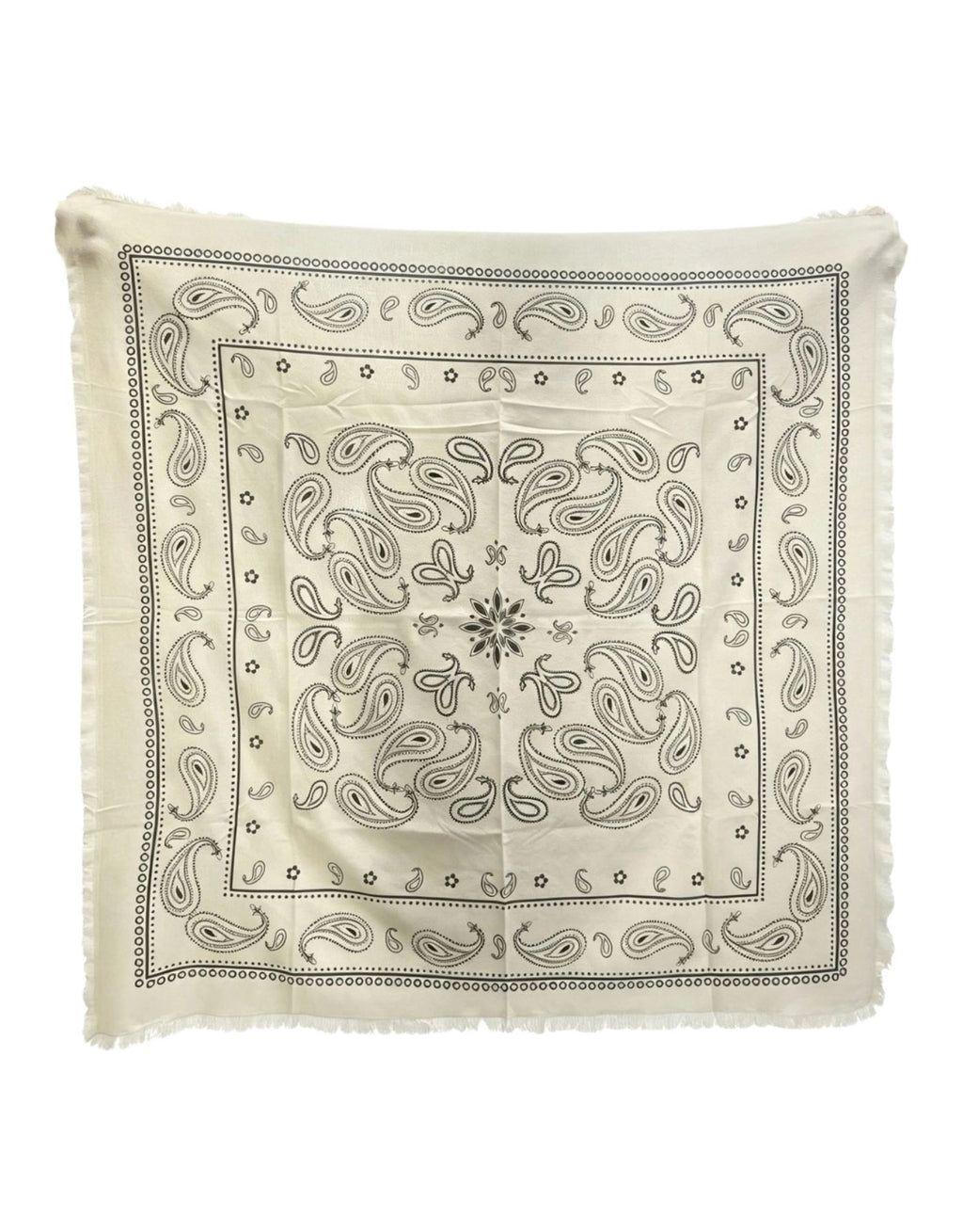 Lineta quadratisches Tuch mit Paisley-Muster in taupe aus 70 % Viskose und 30 % Wolle, 135 × 135 cm
