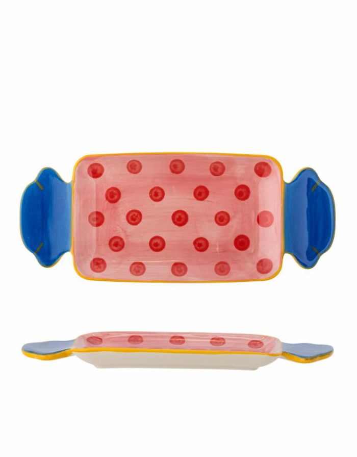 Servierplatte Caramella Rose Bonbon von Bloomingville in Bonbonform