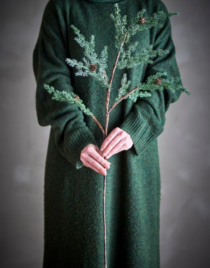 Dekorativer künstlicher Pine Stiel von Bloomingville für Weihnachtsdeko
