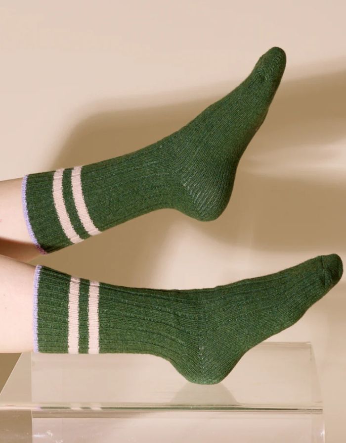 Popeia Stricksocken Wolle I Grün