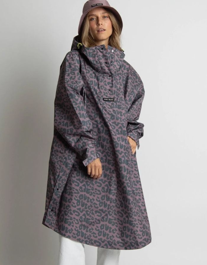 Raincoat I Leo Splashes/Dark Grey - Ash Plum