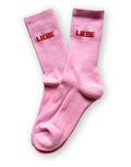 Dicke Baumwollsocken Socken Liebe von Herr&FrauHempel in bunten Farbkombinationen, Größen 35–45, atmungsaktiv und kuschelig