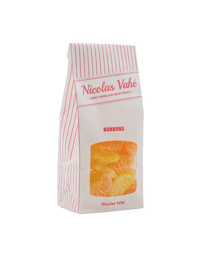 Nicolas Vahé Bonbons Citrus – Zitronen- und Orangen-Hartkaramellen, 150 g.
