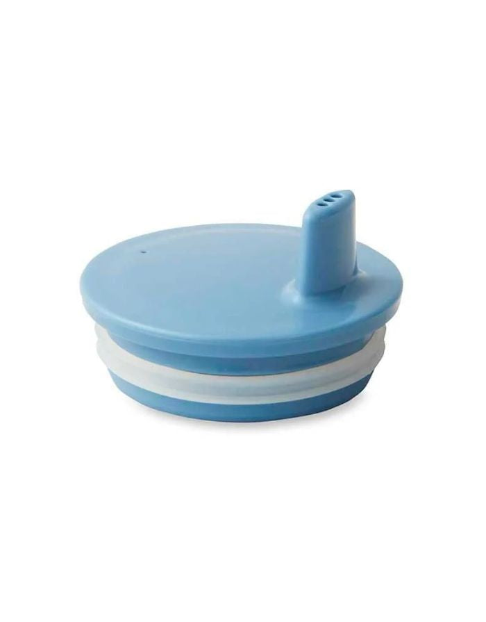 Design Letters Becherdeckel Blue für Ecozen Kinderbecher, BPA-frei mit sicherem Silikonring.
