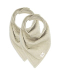 Jollein Lätzchen Bandana 2er Set „Soft Waves“ in Olive Green – weiche OEKO-TEX Baumwolle, verstellbare Druckknöpfe, stilvoller Wellenprint, ideal zum Sabberschutz oder Füttern.