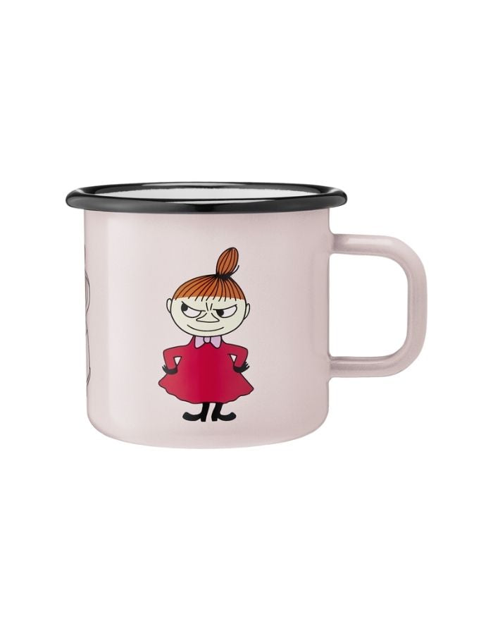  Muurla Emaillebecher Retro Little My – robuster Emaillebecher mit Little-My-Design, 3,7 dl.