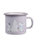 Moomin Emaillebecher Snowfalls von Muurla mit winterlichem Moomin-Motiv, 2,5 dl.