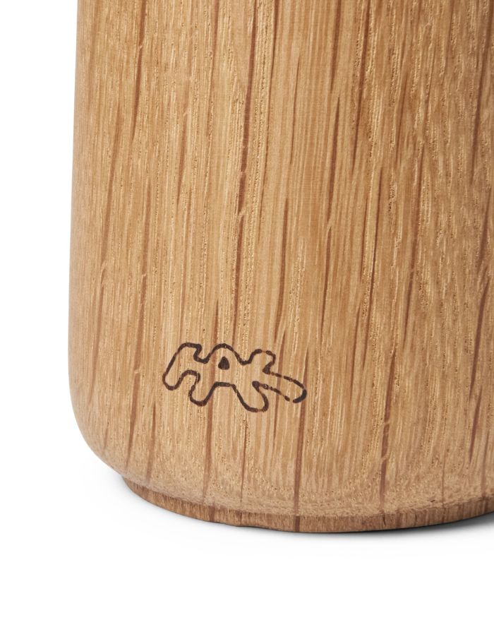 Gewürzmühle von Kähler aus Holz mit Keramik Kopf in Braun  in 14cm Höhe