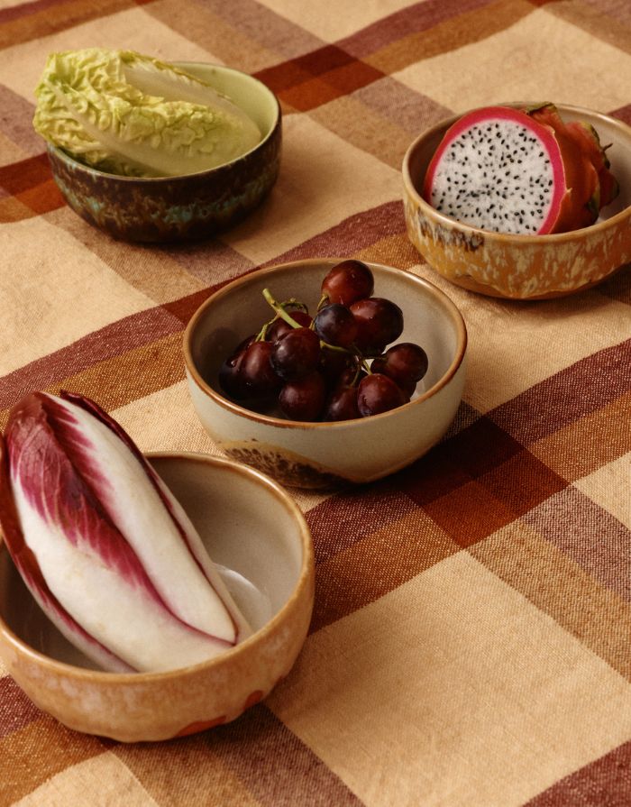 70s Ceramics Tapas Bowl Dunes mit organischer Glasur und künstlerischem Finish