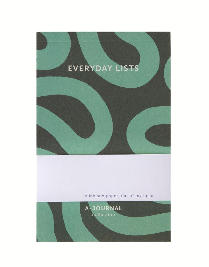 A-Journal Notizblock Flow in Mint, 17x11 cm, 1,6 cm dick.