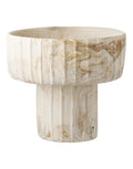 House Nordic Vase aus Zement in Brown/Beige mit marmorierter Struktur, ø 20,5 cm, Höhe 18,5 cm.