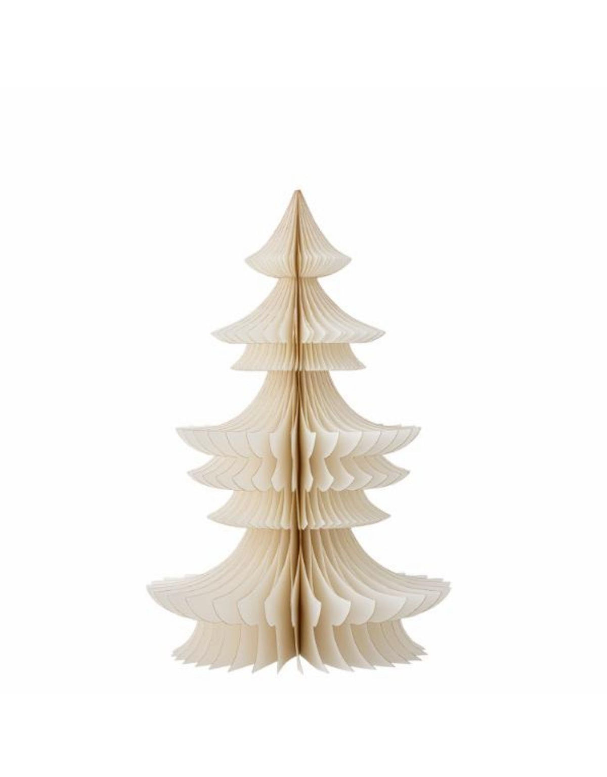 Weißer Milan Deko Baum von Bloomingville aus FSC Mix zertifiziertem Papier in skandinavischem Weihnachtsdesign.