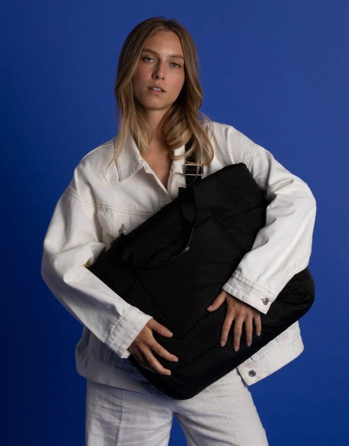 Padded Tote Bag Large I Black