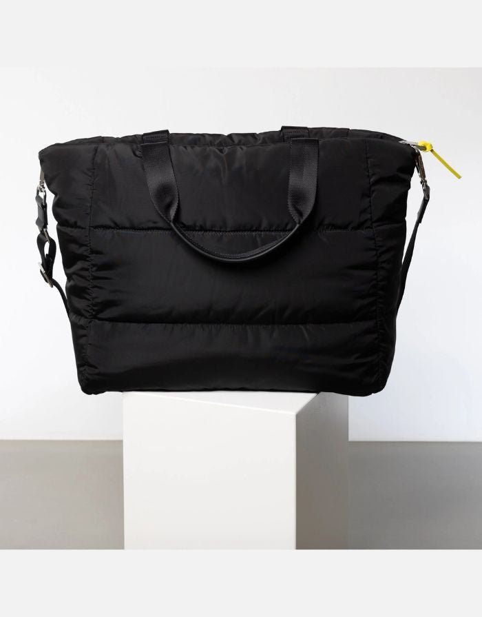 Padded Tote Bag Large I Black