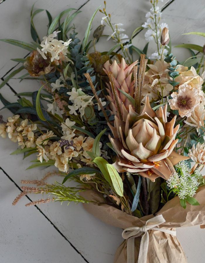 Kunstblume Myrtle Zweig I Weiß