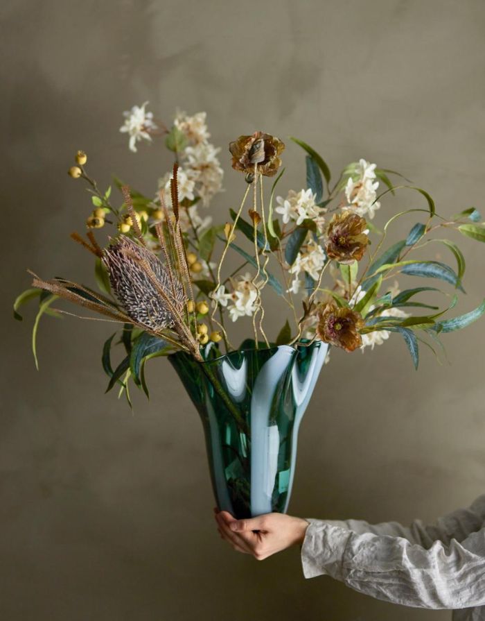Kunstblume Myrtle Zweig I Weiß