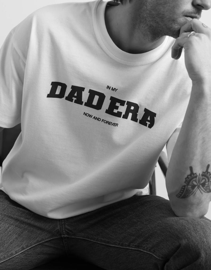 T-Shirt Dad Era I White/Burgundy