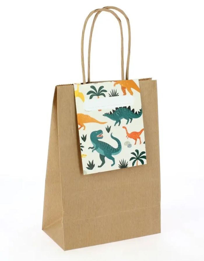 Geschenktüte 6er-Set I Dinosaurier
