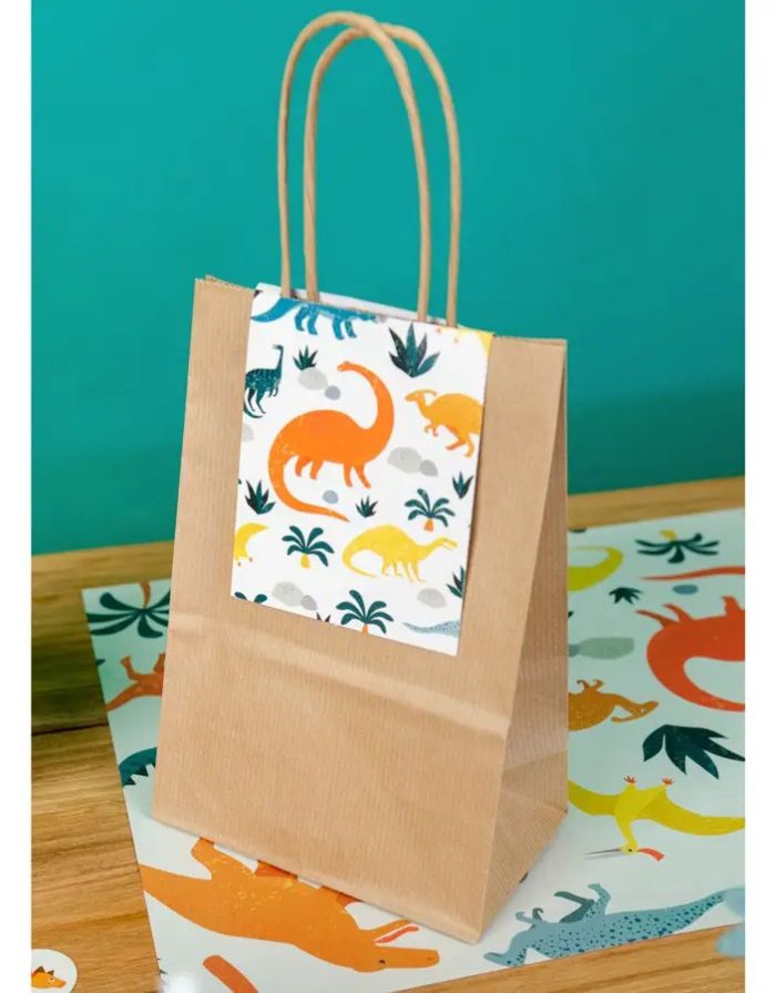 Geschenktüte 6er-Set I Dinosaurier