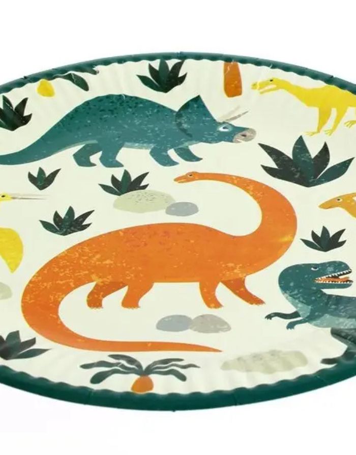 Pappteller 6er-Set I Dinosaurier