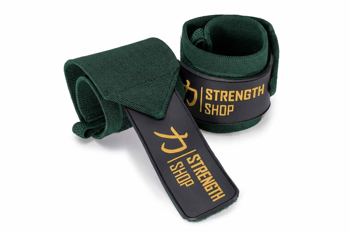 Vintage Green Wrist Wraps, Medium- 30cm/60cm - Strength Shop