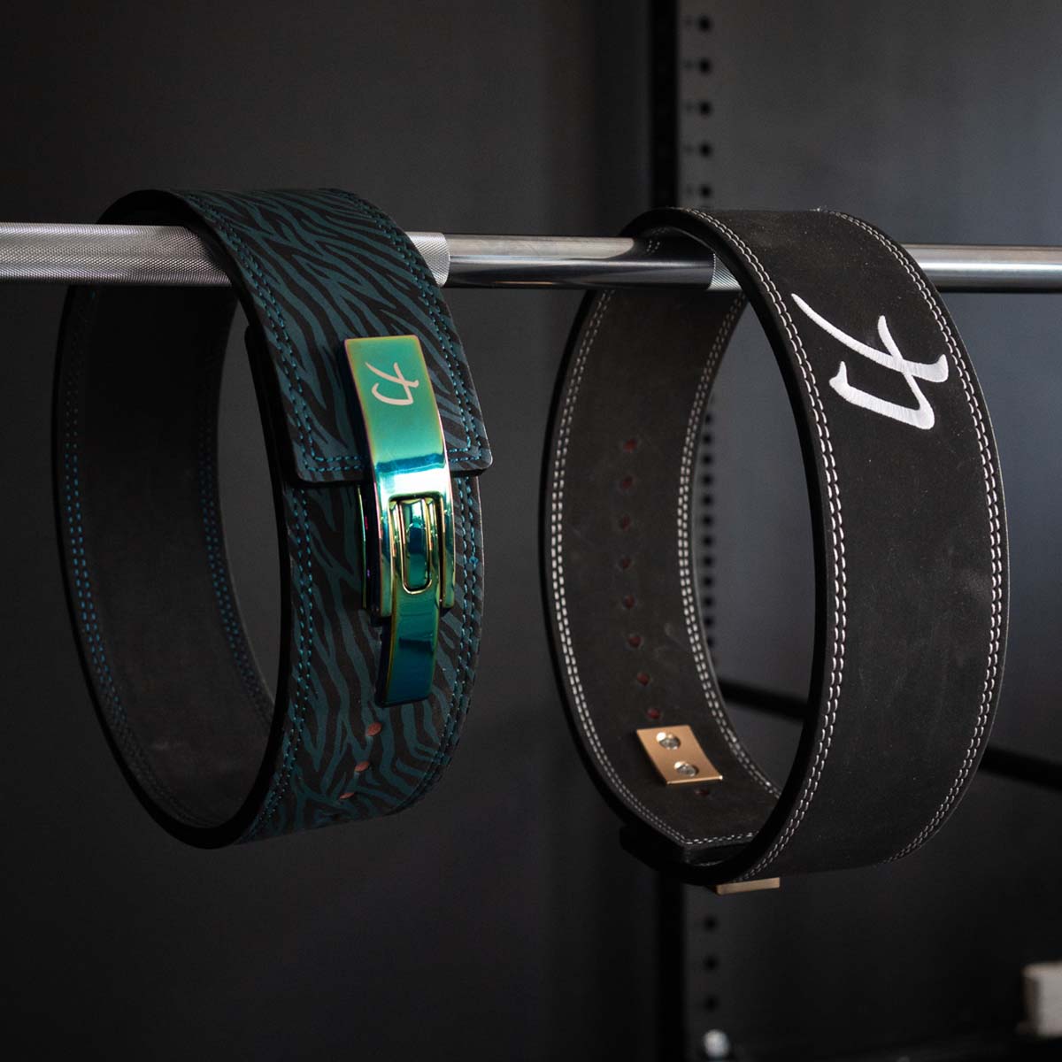 Blue Tiger Print Lever Belt, 10mm - IPF Approved - Strength Shop