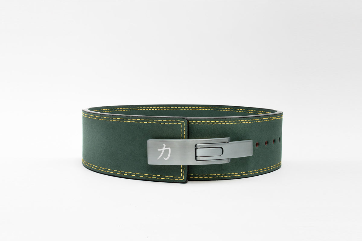 Vintage Green Lever Belt, 13mm - IPF Approved - Strength Shop