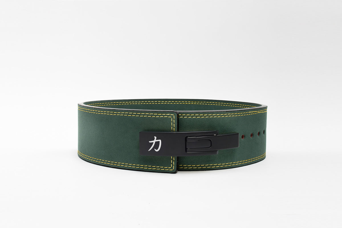 Vintage Green Lever Belt, 13mm - IPF Approved - Strength Shop