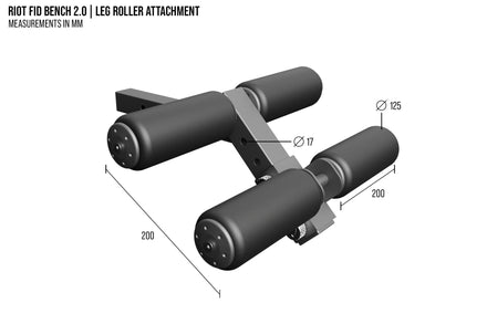 Riot FID Utility Bench 2.0 – Leg Roller | Beinfixierung für Negativtraining