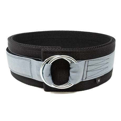 Webbing Deadlift Belt / Back Support Grey/Black - Strength Shop